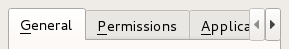 Truncated tab bar