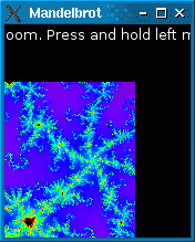 Scrolled with unpainted area