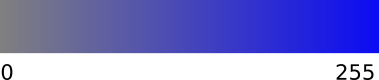 Saturation gradient from gray to blue