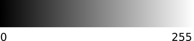 Value gradient from black to white