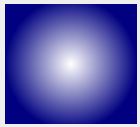 Radial gradient from white center to blue