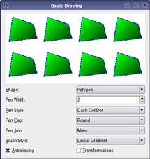 Basic Drawing application with shape and pen options