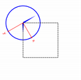 Clock with rotation applied