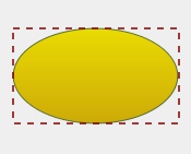 Ellipse with bounding rectangle