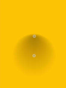 Radial gradient with pad spread