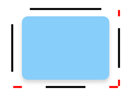 Diagram showing 9-patch inset lines for drop shadow
