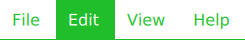 Custom styled menu bar with File and Edit menus