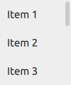 Scroll bar handle moving along track