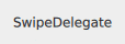 Swipe delegate revealing actions on swipe gesture