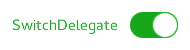 Custom styled switch delegate