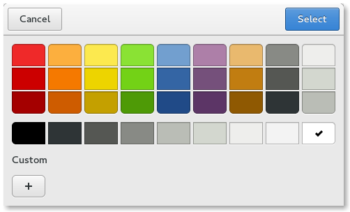 The color dialog can be customised using the options property