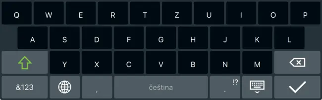 Screenshot of the Czech Layout