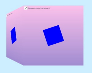 Cube textured with 2D content