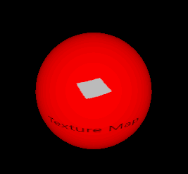 Red sphere with animated texture map