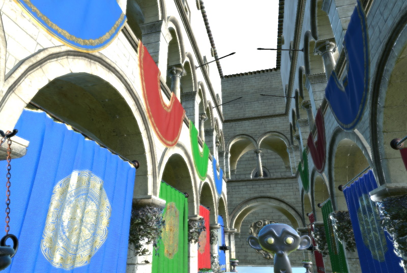 Scene with backgroundMode set to transparent