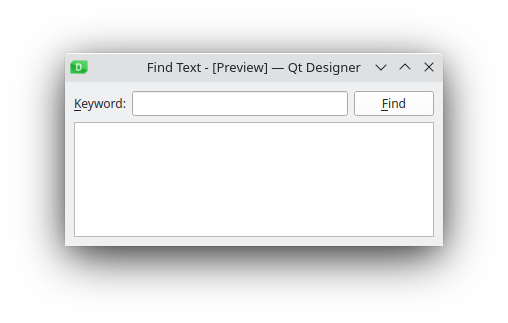 Screenshot of TestFinder UI