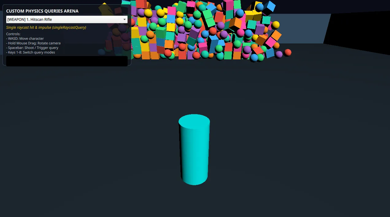 Screenshot of the queries example