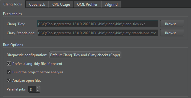 {Clang Tools preferences}