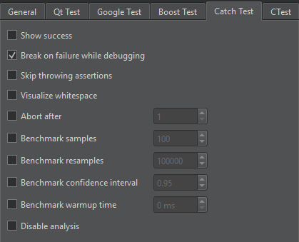 {Catch Test tab in Testing preferences}