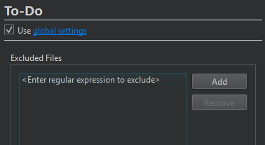 {Excluded Files in To-Do preferences}