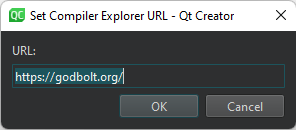 {Set Compiler Explorer dialog}