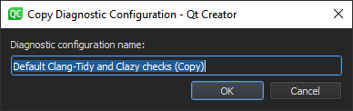 {Copy Diagnostic Configuration dialog}