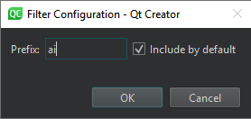 {Filter Configuration dialog}