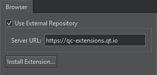 {Extensions in Preferences}