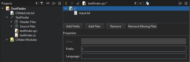 Editing resource files