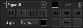 Qt Quick toolbar for text