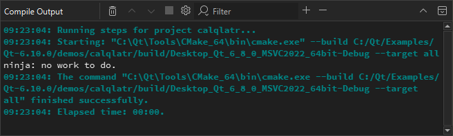 Compile Output