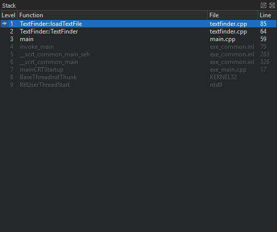 Stack view