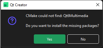 Installing missing Qt packages
