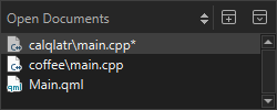 Open Documents view