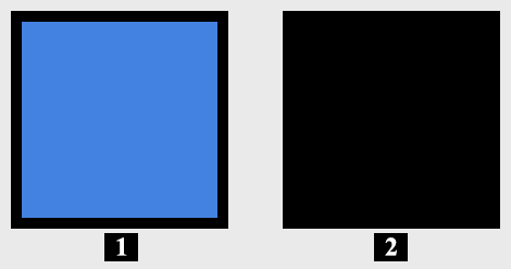 Two components next to each other in the 2D view with the property binding applied.
