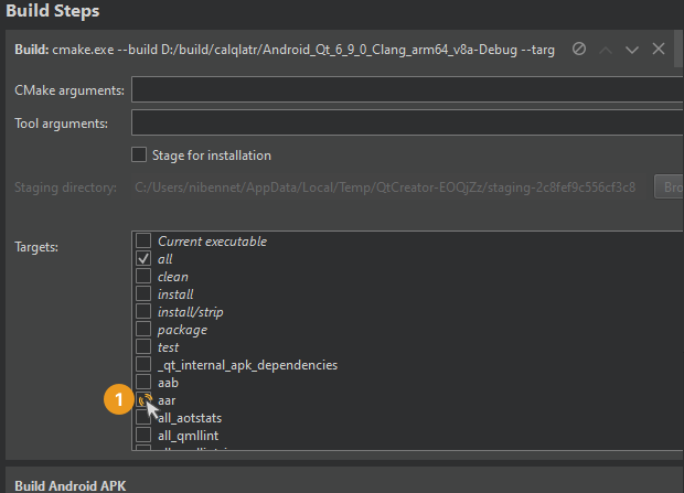 Selecting the AAR target