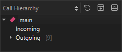 Call Hierarchy view