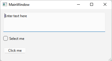 A small Qt Widgets application