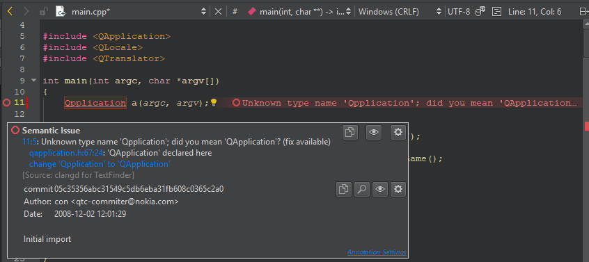 Annotation tooltip in the Edit mode