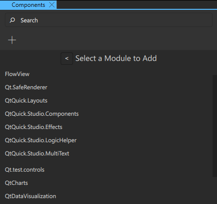 Select modules to add.