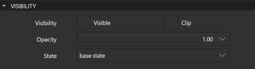 Visibility properties.