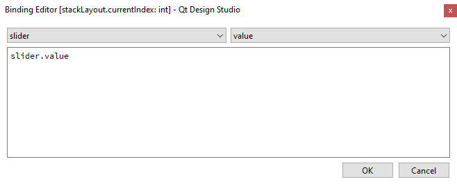 Setting binding rules.