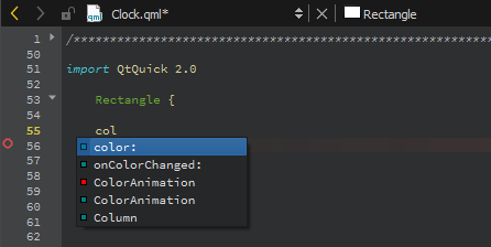 Suggestions for completing QML code