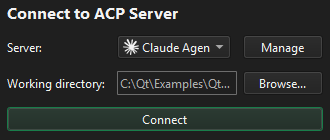 Connecting to the ACP server