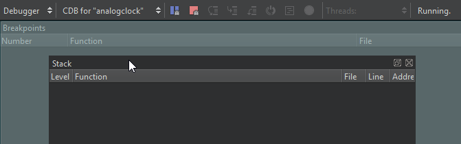 Attaching a view to a dock area