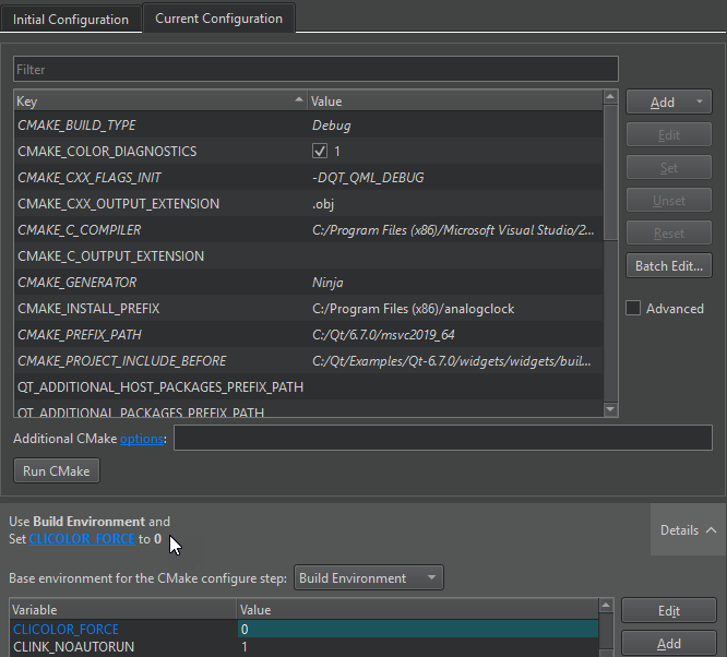 Build Environment with CLICOLOR_FORCE set