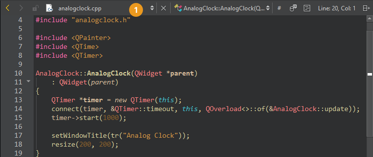 Current file shown on Edit mode toolbar