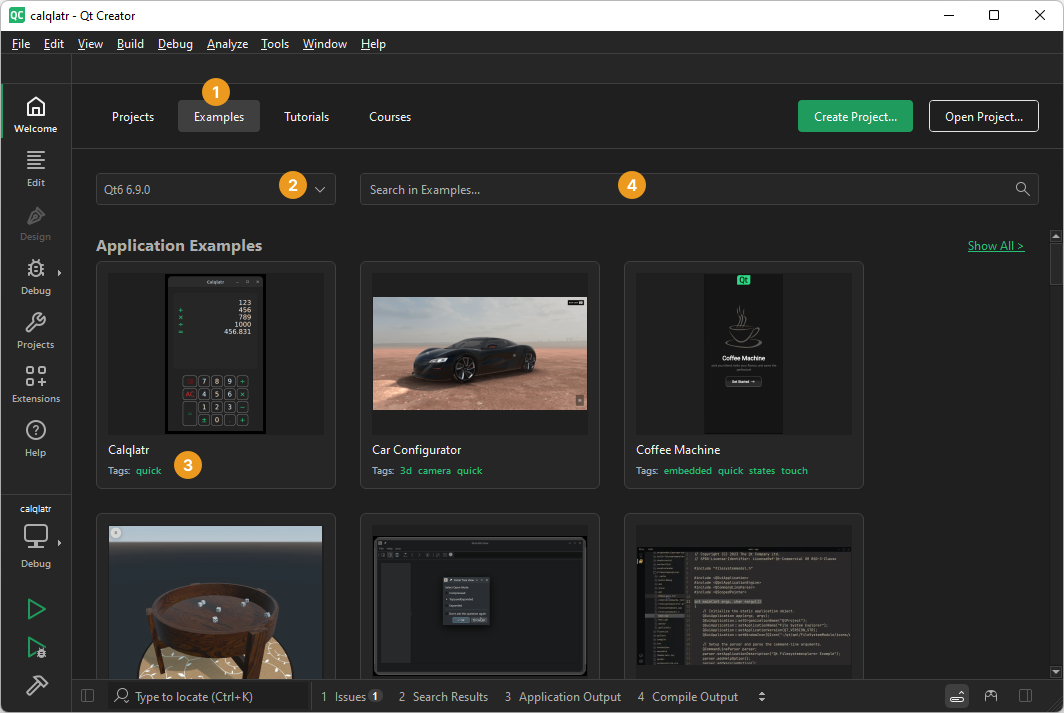 Selecting an example