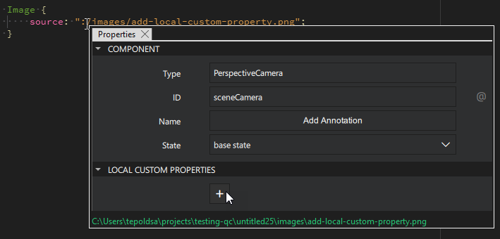 Preview of an image in an QML file