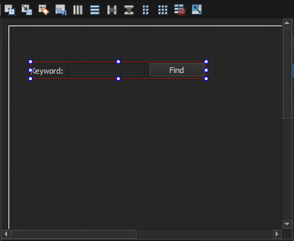 Applying horizontal layout